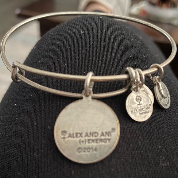 Alex and Ani PATH OF LIFE INFINITY bracelet.  Pre-owned, slightly tarnished. - Picture 2 of 2